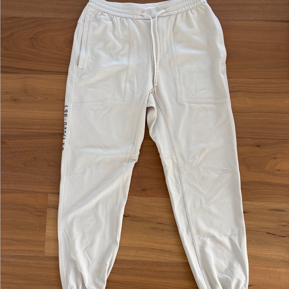 lululemon athletica White Mesh Sweatpants